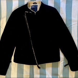 American Eagle Navy blue Moto Jacket